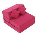 Összecsukható matrac/fotel, 2v1, rózsaszín magenta, PELOS