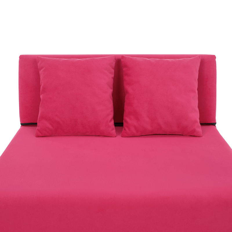 Összecsukható matrac/fotel, 2v1, rózsaszín magenta, PELOS