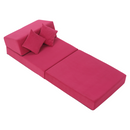 Összecsukható matrac/fotel, 2v1, rózsaszín magenta, PELOS