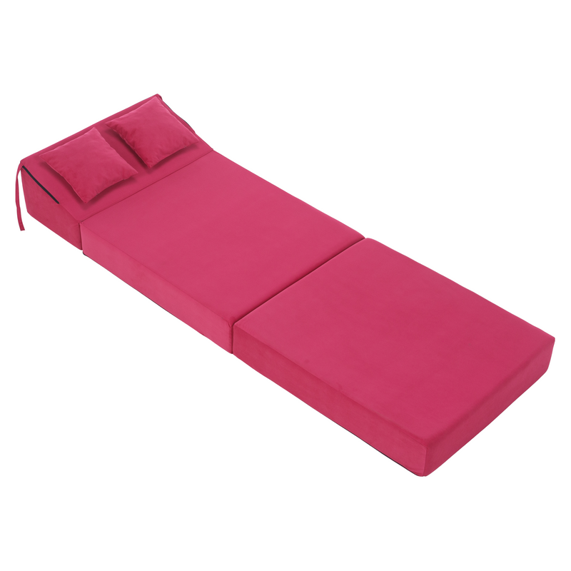 Összecsukható matrac/fotel, 2v1, rózsaszín magenta, PELOS