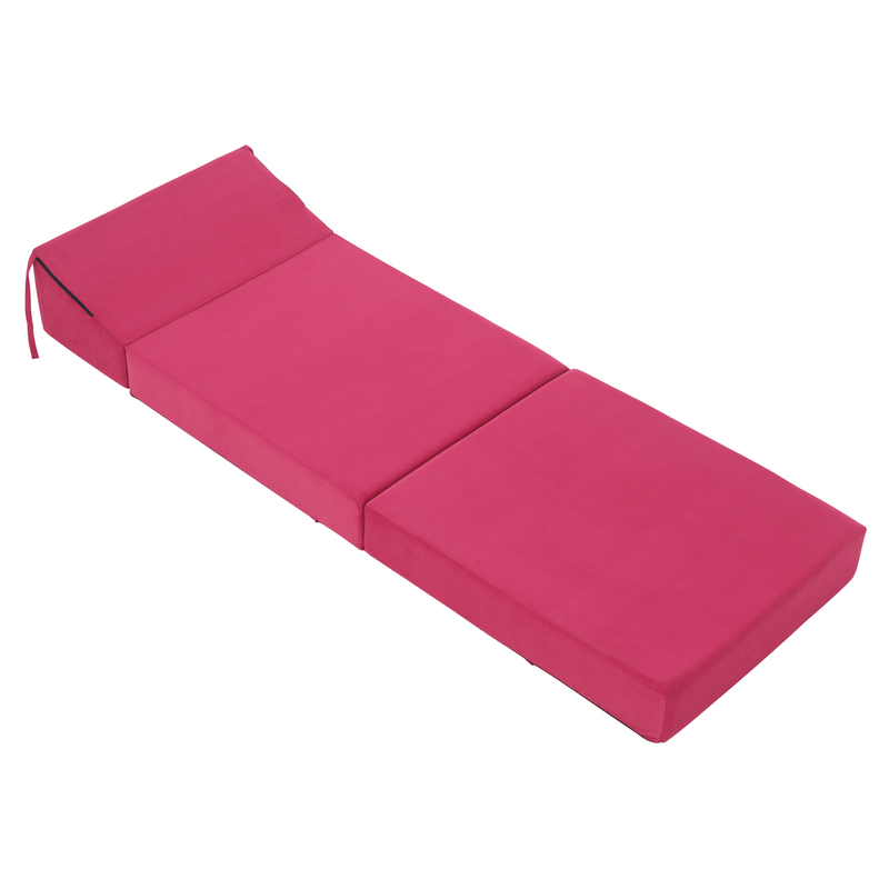 Összecsukható matrac/fotel, 2v1, rózsaszín magenta, PELOS