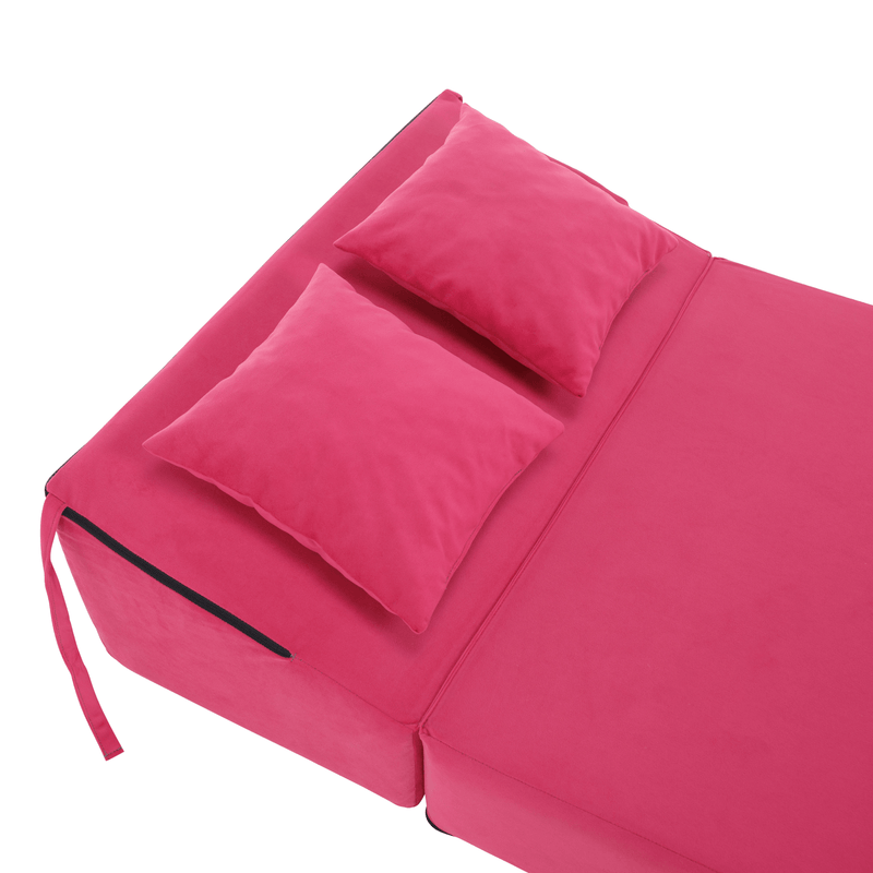 Összecsukható matrac/fotel, 2v1, rózsaszín magenta, PELOS