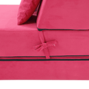 Összecsukható matrac/fotel, 2v1, rózsaszín magenta, PELOS