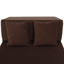 Összecsukható matrac/fotel, 2v1, barna, PELOS