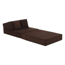 Összecsukható matrac/fotel, 2v1, barna, PELOS