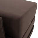 Összecsukható matrac/fotel, 2v1, barna Taupe, PELOS