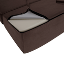 Összecsukható matrac/fotel, 2v1, barna Taupe, PELOS