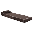 Összecsukható matrac/fotel, 2v1, barna Taupe, PELOS