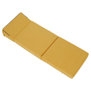 Összecsukható matrac/fotel, 2v1, sárga, PELOS