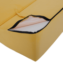 Összecsukható matrac/fotel, 2v1, sárga, PELOS