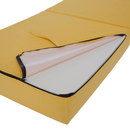 Összecsukható matrac/fotel, 2v1, sárga, PELOS