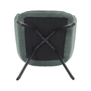 Design fotel, zöld Velvet/fekete, PETIN