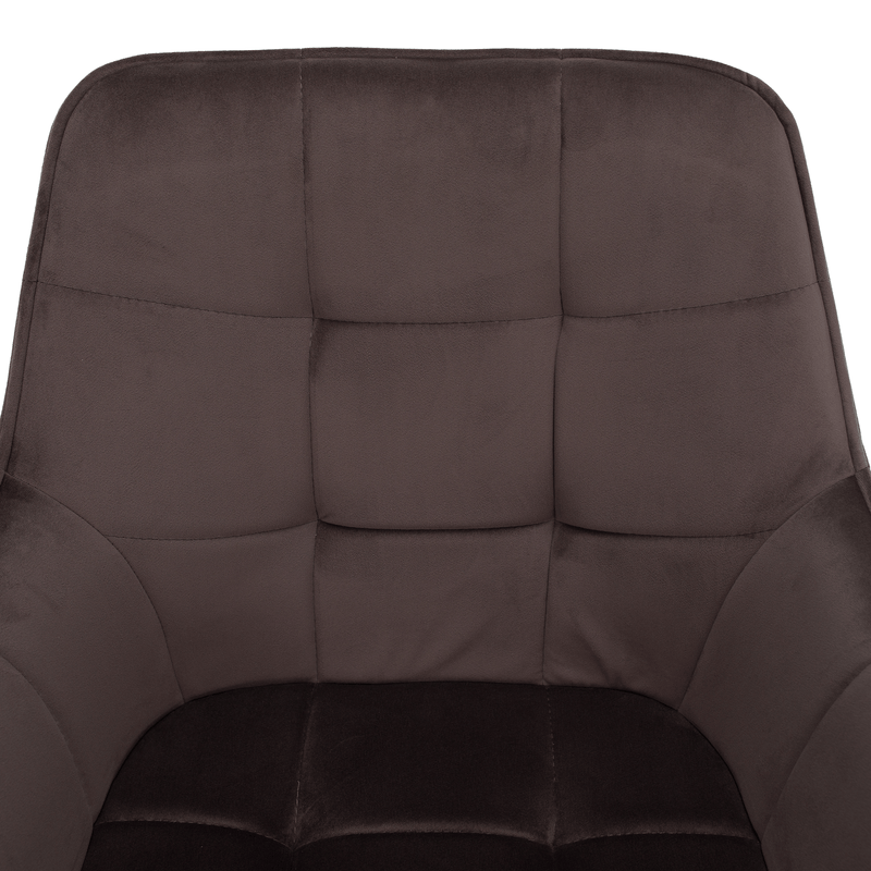Design fotel, szürkésbarna Velvet/fekete, PETIN
