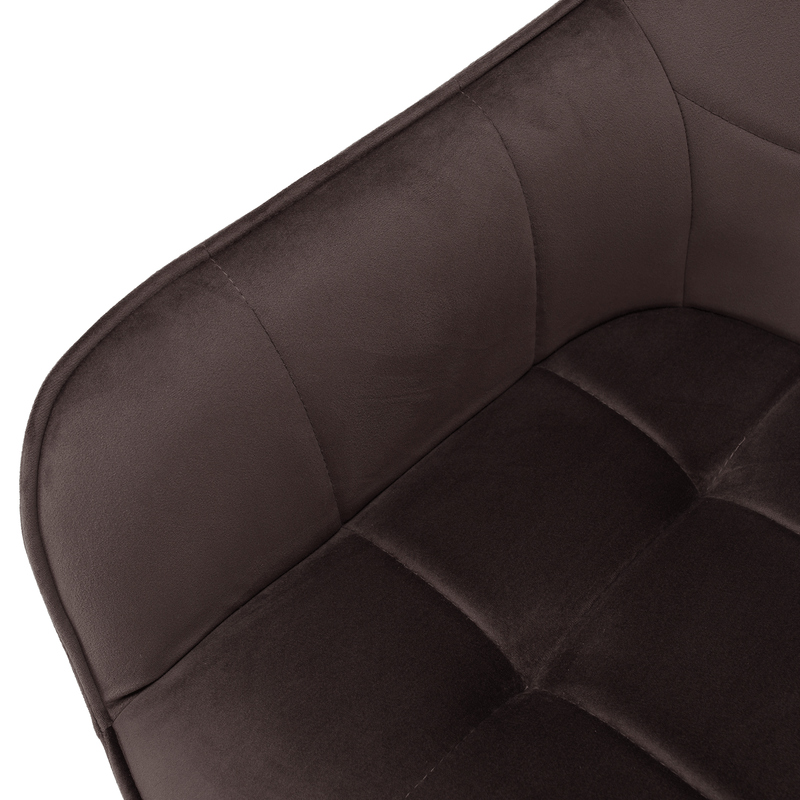 Design fotel, szürkésbarna Velvet/fekete, PETIN