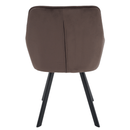 Design fotel, szürkésbarna Velvet/fekete, PETIN