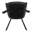 Design fotel, szürkésbarna Velvet/fekete, PETIN