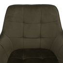 Design fotel, zöld Velvet/fekete, PETIN