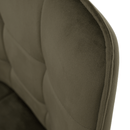 Design fotel, zöld Velvet/fekete, PETIN