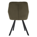 Design fotel, zöld Velvet/fekete, PETIN