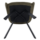 Design fotel, zöld Velvet/fekete, PETIN