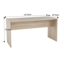 Íróasztal, kétoldalas, sonoma tölgy, JOHAN 2 NEW 08 JH112