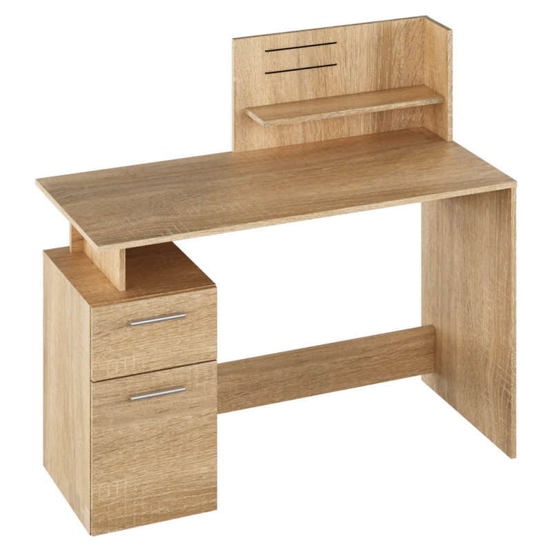 Számítógépasztal, sonoma tölgy, PLATON NEW