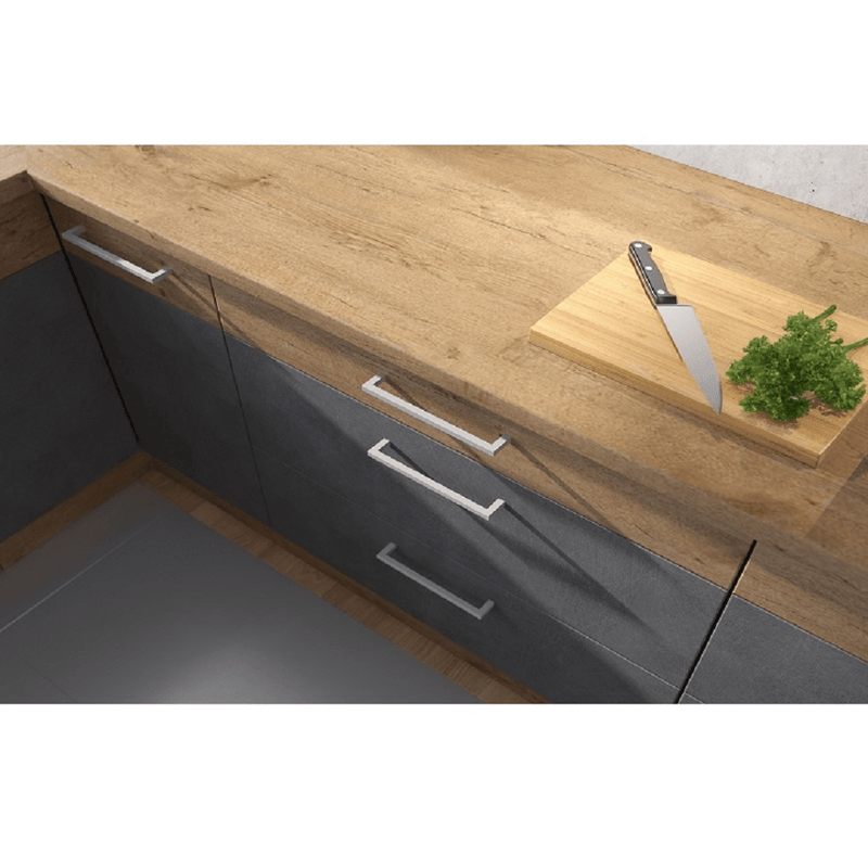 Előlap mosogatógéphez, szürke matt/tölgy lancelot, VEGA ZM 570x446