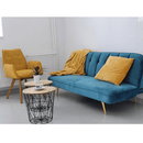 Kisasztal, természetes/fekete, NANCER TYP 3