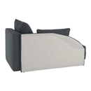 Kinyitható kanapé, szürke-fekete szövet, jobbos, LAUREL