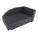 Kinyitható kanapé, szürke-fekete szövet, jobbos, LAUREL