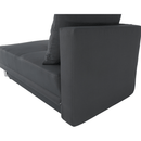 Kinyitható kanapé, szürke-fekete szövet, jobbos, LAUREL