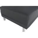 Kinyitható kanapé, szürke-fekete szövet, jobbos, LAUREL