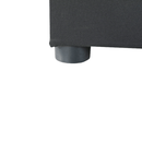 Kinyitható kanapé, szürke-fekete szövet, jobbos, LAUREL