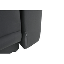 Kinyitható kanapé, szürke-fekete szövet, jobbos, LAUREL