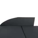 Kinyitható kanapé, szürke-fekete szövet, jobbos, LAUREL