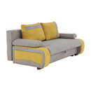 Kinyitható kanapé, szürke-barna/sárga, BOLIVIA