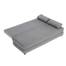 Kanapé ágyfunkcióval, szürke/türkiz, CLIV