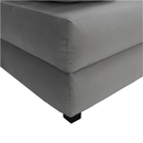 Kanapé ágyfunkcióval, szürke/türkiz, CLIV