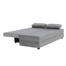 Kanapé ágyfunkcióval, szürke/türkiz, CLIV