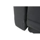 Kinyitható kanapé, szürke-fekete szövet, balos, LAUREL