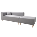 Kanapé, szürke, balos, BROKEN
