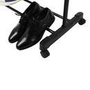 Görgős ruhaálvány, rozsdamentes fém/fekte műanyag, HILAR