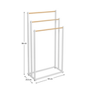 Törölközőtartó állvány, fehér, POLDO