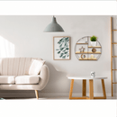 Polc, természetes/fekete, DESIO TYP 2