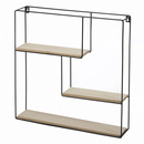 Polc, természetes/fekete, DESIO TYP 1