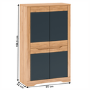 Szekrény I, tölgy craft arany/grafit szürke, FIDEL