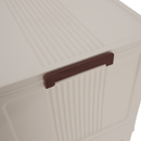 Összecsukható szekrény, fehér/barna, műanyag, POSA TYP 1