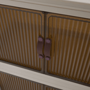 Összecsukható szekrény, fehér/barna, műanyag, POSA TYP 1