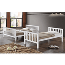 Emeletes, kinyitható ágy , fehér, BAGIRA