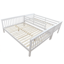 Emeletes, kinyitható ágy , fehér, BAGIRA